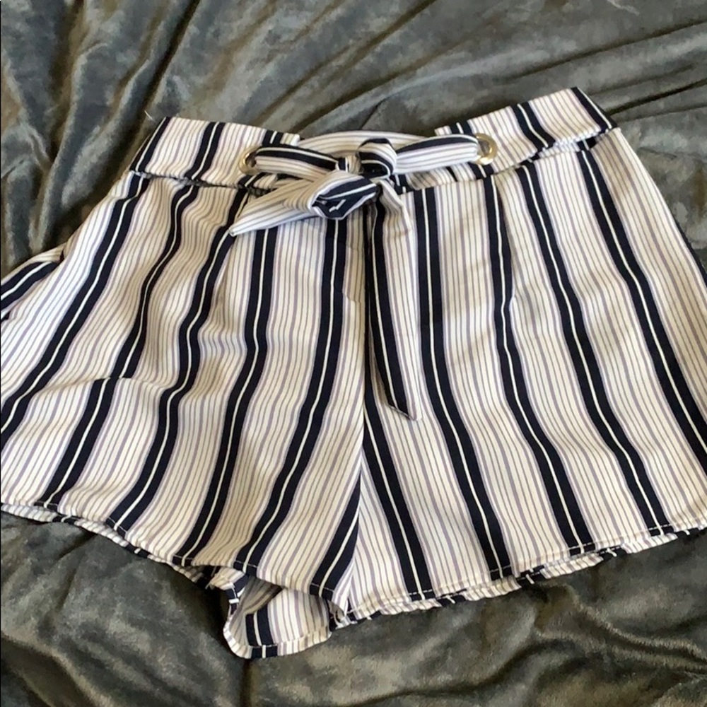 NWT Fashion Nova On Deck Striped Shorts